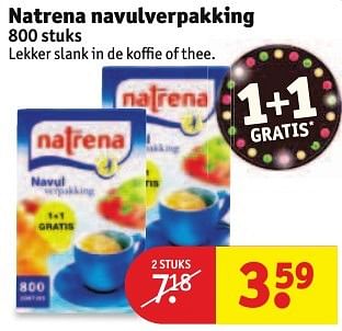 Aanbiedingen Natrena navulverpakking - Natrena - Geldig van 30/08/2016 tot 11/09/2016 bij Kruidvat
