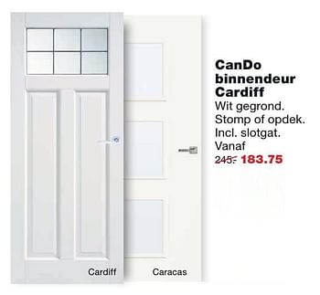 Aanbiedingen Cando binnendeur cardiff - CanDo - Geldig van 05/09/2016 tot 11/09/2016 bij Praxis