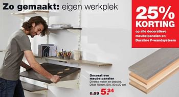 Aanbiedingen Decoratieve meubelpanelen - Huismerk - Praxis - Geldig van 05/09/2016 tot 11/09/2016 bij Praxis