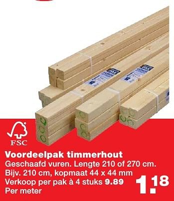 Aanbiedingen Voordeelpak timmerhout - Huismerk - Praxis - Geldig van 05/09/2016 tot 11/09/2016 bij Praxis