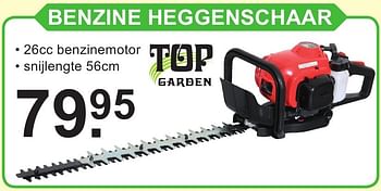 Aanbiedingen Top garden benzine heggenschaar - Top Garden - Geldig van 12/09/2016 tot 01/10/2016 bij Van Cranenbroek