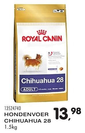 Aanbiedingen Hondenvoer chihuahua 28 - Royal Canin - Geldig van 13/09/2016 tot 18/10/2016 bij Supra Bazar