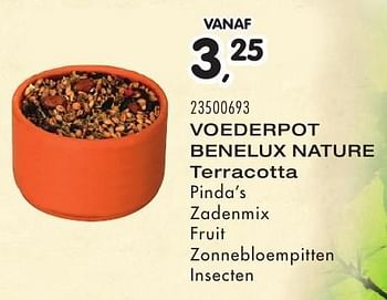 Aanbiedingen Voederpot benelux nature - Benelux - Geldig van 13/09/2016 tot 18/10/2016 bij Supra Bazar