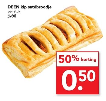 Aanbiedingen Deen kip satébroodje - Huismerk deen supermarkt - Geldig van 11/09/2016 tot 17/09/2016 bij Deen Supermarkten