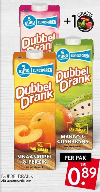 Aanbiedingen Dubbeldrank - Huismerk - Deka Markt - Geldig van 11/09/2016 tot 17/09/2016 bij Deka Markt