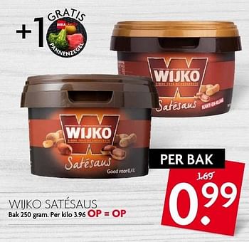 Aanbiedingen Wijko satésaus - Wijko - Geldig van 11/09/2016 tot 17/09/2016 bij Deka Markt