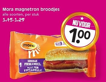 Aanbiedingen Mora magnetron broodjes - Mora - Geldig van 11/09/2016 tot 17/09/2016 bij Em-té