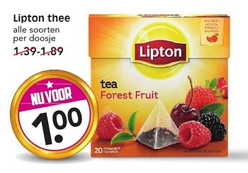 Aanbiedingen Lipton thee - Lipton - Geldig van 11/09/2016 tot 17/09/2016 bij Em-té