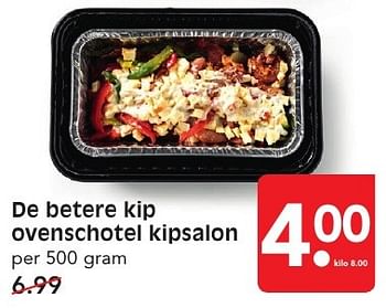 Aanbiedingen De betere kip ovenschotel kipsalon - De Betere Kip - Geldig van 11/09/2016 tot 17/09/2016 bij Em-té