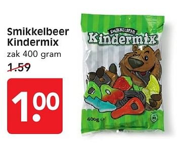 Aanbiedingen Smikkelbeer kindermix - Smikkelbeer - Geldig van 11/09/2016 tot 17/09/2016 bij Em-té