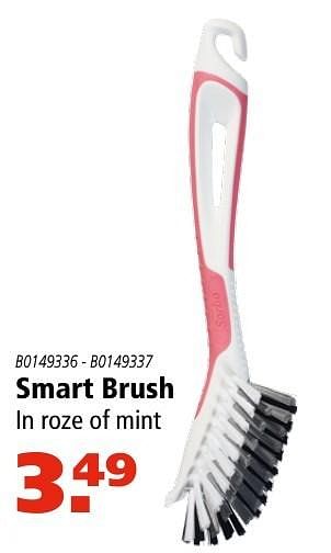 Aanbiedingen Smart brush in roze of mint - Sorbo - Geldig van 08/09/2016 tot 21/09/2016 bij Marskramer