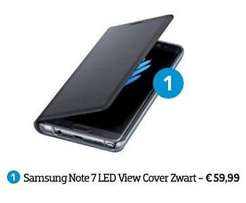 Aanbiedingen Samsung note 7 led view cover zwart - Samsung - Geldig van 01/09/2016 tot 30/09/2016 bij Coolblue