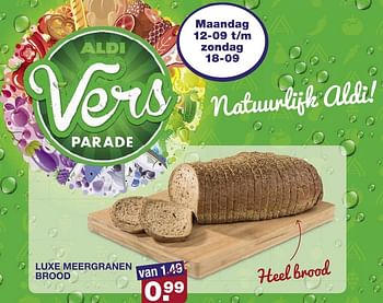 Aanbiedingen Luxe meergranen brood - Huismerk - Aldi - Geldig van 14/09/2016 tot 20/09/2016 bij Aldi