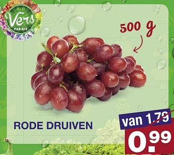 Aanbiedingen Rode druiven - Huismerk - Aldi - Geldig van 14/09/2016 tot 20/09/2016 bij Aldi