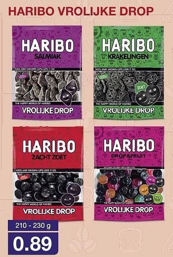 Aanbiedingen Haribo vrolijke drop - Haribo - Geldig van 14/09/2016 tot 20/09/2016 bij Aldi