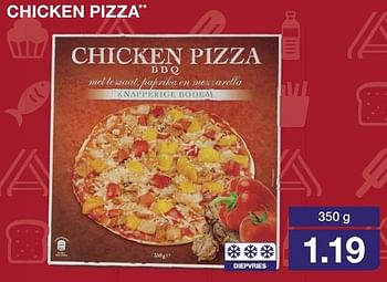 Aanbiedingen Chicken pizza - Huismerk - Aldi - Geldig van 14/09/2016 tot 20/09/2016 bij Aldi