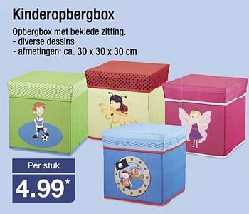 Aanbiedingen Kinderopbergbox opbergbox met beklede zitting - Huismerk - Aldi - Geldig van 14/09/2016 tot 20/09/2016 bij Aldi