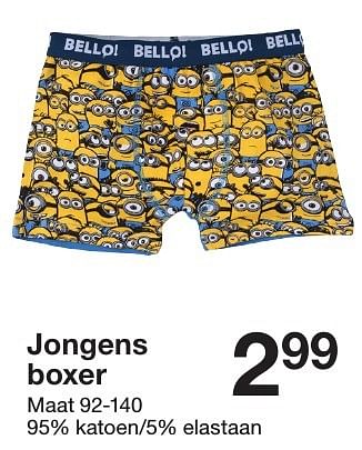 Aanbiedingen Jongens boxer - Huismerk - Zeeman  - Geldig van 17/09/2016 tot 23/09/2016 bij Zeeman