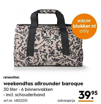 Aanbiedingen Weekendtas allrounder baroque - Reisenthel - Geldig van 12/09/2016 tot 21/09/2016 bij Blokker