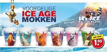 Aanbiedingen Voordelige ice age mokken - Ice Age - Geldig van 14/09/2016 tot 20/09/2016 bij Hoogvliet