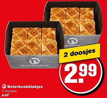 Aanbiedingen Boterkoekblokjes - Huismerk - Hoogvliet - Geldig van 14/09/2016 tot 20/09/2016 bij Hoogvliet