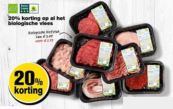 Aanbiedingen Biologische biefstuk - Huismerk - Hoogvliet - Geldig van 14/09/2016 tot 20/09/2016 bij Hoogvliet