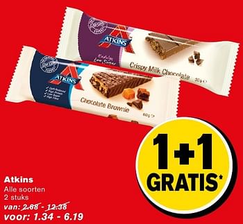 Aanbiedingen Atkins - Atkins - Geldig van 14/09/2016 tot 20/09/2016 bij Hoogvliet