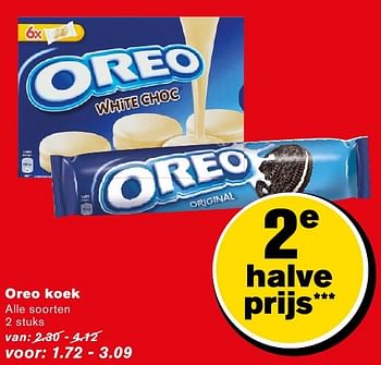 Aanbiedingen Oreo koek - Oreo - Geldig van 14/09/2016 tot 20/09/2016 bij Hoogvliet