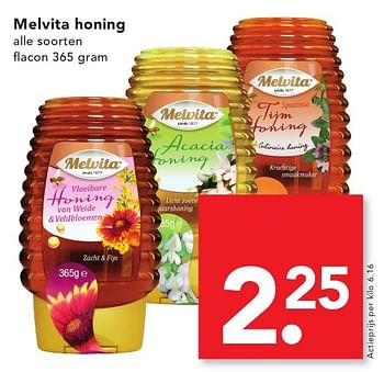 Aanbiedingen Melvita honing - Melvita - Geldig van 18/09/2016 tot 24/09/2016 bij Deen Supermarkten