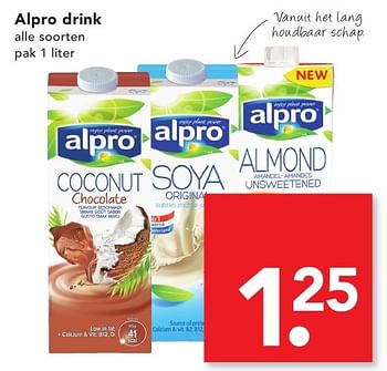 Aanbiedingen Alpro drink - Alpro Soya - Geldig van 18/09/2016 tot 24/09/2016 bij Deen Supermarkten