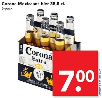 Aanbiedingen Corona mexicaans bier - Corona Extra - Geldig van 18/09/2016 tot 24/09/2016 bij Deen Supermarkten
