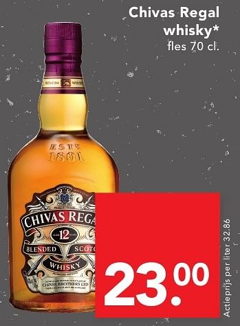 Aanbiedingen Chivas regal whisky - Chivas Regal - Geldig van 18/09/2016 tot 24/09/2016 bij Deen Supermarkten