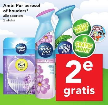 Aanbiedingen Ambi pur aerosol of houders - Ambi Pur - Geldig van 18/09/2016 tot 24/09/2016 bij Deen Supermarkten