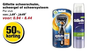 Aanbiedingen Gillette scheerschuim, scheergel of scheersysteem - Gillette - Geldig van 14/09/2016 tot 20/09/2016 bij Hoogvliet