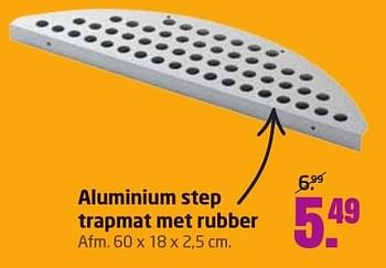 Aanbiedingen Aluminium step trapmat met rubber - Huismerk - Formido - Geldig van 12/09/2016 tot 25/09/2016 bij Formido