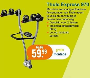 Aanbiedingen Thule express 970 - Thule - Geldig van 22/08/2016 tot 25/09/2016 bij Halfords