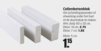 Aanbiedingen Cellenbetonblok - Huismerk - Formido - Geldig van 12/09/2016 tot 25/09/2016 bij Formido