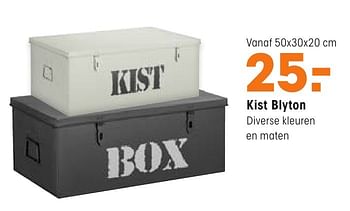 Aanbiedingen Kist blyton - Huismerk - Kwantum - Geldig van 12/09/2016 tot 25/09/2016 bij Kwantum