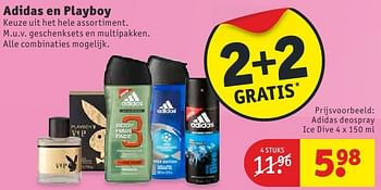 Aanbiedingen Adidas deospray ice dive - Adidas - Geldig van 13/09/2016 tot 25/09/2016 bij Kruidvat
