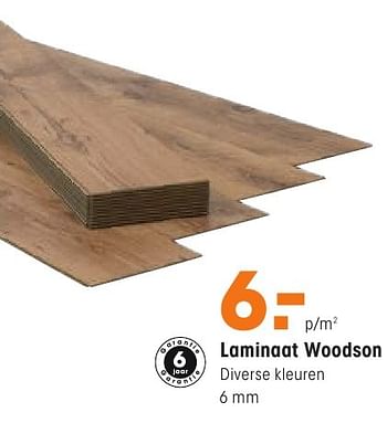 Aanbiedingen Laminaat woodson - Huismerk - Kwantum - Geldig van 12/09/2016 tot 25/09/2016 bij Kwantum