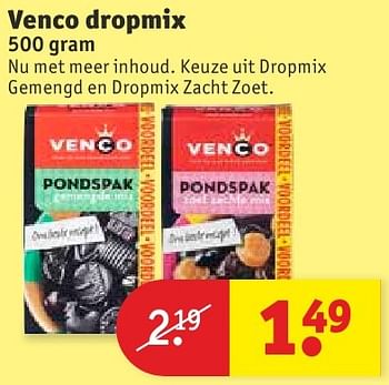 Aanbiedingen Venco dropmix - Venco - Geldig van 13/09/2016 tot 25/09/2016 bij Kruidvat
