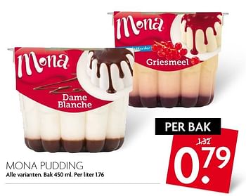 Aanbiedingen Mona pudding - Mona - Geldig van 18/09/2016 tot 24/09/2016 bij Deka Markt