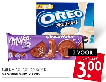 Aanbiedingen Milka of oreo koek - Huismerk - Deka Markt - Geldig van 18/09/2016 tot 24/09/2016 bij Deka Markt