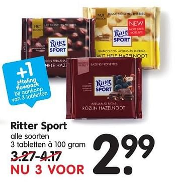 Aanbiedingen Ritter sport - Ritter Sport - Geldig van 18/09/2016 tot 24/09/2016 bij Em-té