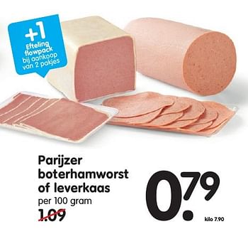 Aanbiedingen Parijzer boterhamworst of leverkaas - Huismerk - Em-té - Geldig van 18/09/2016 tot 24/09/2016 bij Em-té