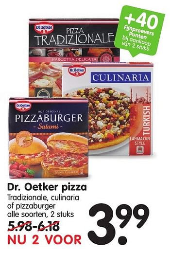 Aanbiedingen Dr. oetker pizza tradizionale, culinaria of pizzaburger - Dr. Oetker - Geldig van 18/09/2016 tot 24/09/2016 bij Em-té