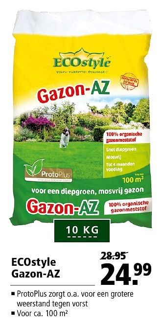 Aanbiedingen Ecostyle gazon-az - Ecostyle - Geldig van 12/09/2016 tot 25/09/2016 bij Welkoop