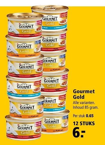 Aanbiedingen Gourmet gold - Purina - Geldig van 12/09/2016 tot 25/09/2016 bij Welkoop