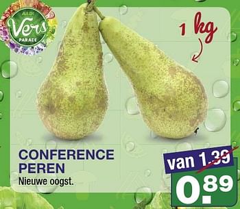 Aanbiedingen Conference peren - Huismerk - Aldi - Geldig van 21/09/2016 tot 27/09/2016 bij Aldi