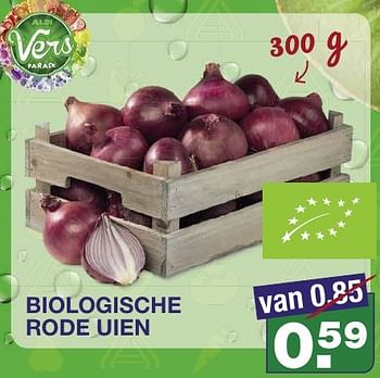 Aanbiedingen Biologische rode uien - Huismerk - Aldi - Geldig van 21/09/2016 tot 27/09/2016 bij Aldi